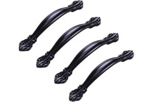 BOOLSFMAM 4 Stücke Retro Schrankgriff, Bogengriff Türgriff, für Gartentür Küchenschranktüren, Schubladengriffe,Türen verschiedener Stile