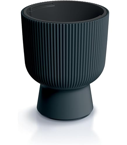 blumenkasten grau 80 cm 1 Blumenkasten / Balkonkasten mit Wasserspeicher ca. 80 cm aus grauem  La  Casa