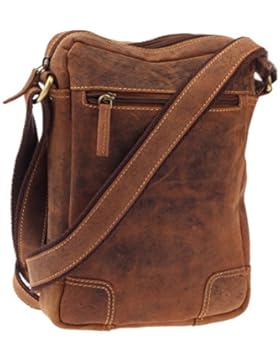 Greenburry Vintage Umhängetasche Leder 22 cm Tabletfach