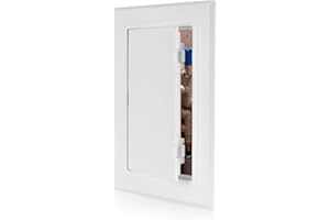 KR KITCHENRAKU Access Panel 100x150 mm - Paintable Easy Access Doors with Hidden Hinges, Flush Fit ABS Inspection Hatch for Drywall, Wall and Ceiling Electrical Plumbing