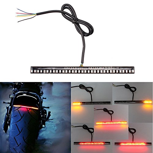 Preisvergleich Produktbild Universal flexibler LED Blinker Schwanz Bremslicht Kennzeichenbeleuchtung integrierten für Motorrad Bike ATV Auto Wohnmobil-SUV Bremse Running Rücklicht links rechts drehen Signal Lampe