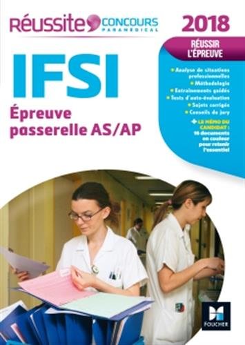 Télécharger Réussite Concours IFSI Passerelle AS/AP - Examen 2018 Nº18 livre En ligne