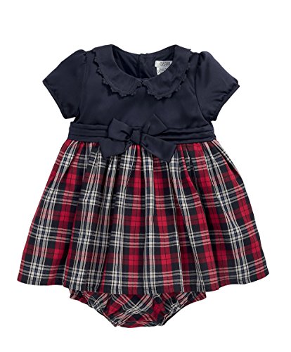 Mamas and Papas Baby-Girls Tartan Dress and Knickers Clothing Set, Multicoloured (Tartan), 0-3 Months (Manufacturer Size: 2-3)