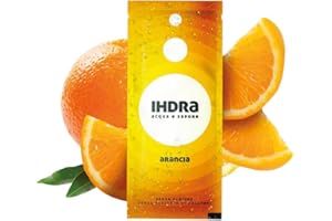 IHDRA - 100 Bustine Insaporitore Acqua Senza Zucchero - 100% Naturale, Senza Glutine, Con Estratti di Frutta e Piante | Bustina Da 1,6g x 0,5L | Insaporitore Acqua Dal Gusto IRRESISTIBILE, Arancia