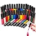 Elifestore christmas gift Prime Set of 24 Assorted Colours Nail Polish Nail Art Varnish Liner Brush Painting Pen Kit, Neons and Glitter Party Shades