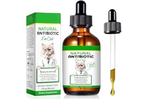 BIEYOC Antibiotici per Gatti, 60ml Antibiotici per Gatti Contro le Infezioni, Supporto del Sistema Immunitario, Sollievo dal Prurito, Sollievo Dalle Allergie, Gusto Pollo