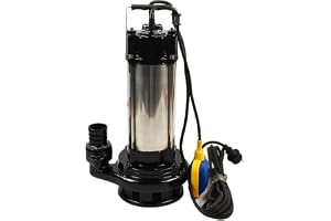 Lyftpump laddat vatten, 1,5 kW 220 V industriell avföringspump Cutter 36000L/h för pumpning av smutsigt vatten, pooler, källa