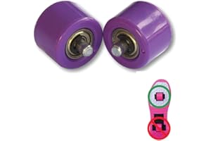 WOHS Ruote anteriori di ricambio per scarpe sportive a due ruote. 2 pezzi. Viola