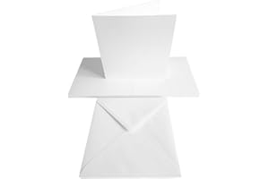 JACKDAW EXPRESS 10 x 6" x 6" Watercolour Greeting Card Blanks & Envelopes CL054