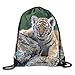 Produktbild ARTOPB Tiger Drawstring Storage Bag Gym Bag for Men & Women School Travel Backpack