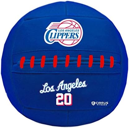 Simply Belle Fitness Medicine Ball, NBA Los Angeles Clippers, 10 lb