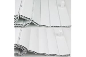 P T PERTONI TENDE Volets roulants en PVC | Lama Courbe ou Droite | Personnalisables en tailles et couleurs | PERTONI TENDE (largeur 50 cm x 100 cm longueur)