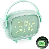 Kinder Wecker, Vintoney Wecker Wake Up Licht Lichtwecker LED Kreative Cute Alarm Clock mit Nachttischlampe 2 Alarme…