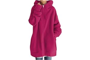 RYTEJFES Sudaderas Mujer con Capucha Otoño Invierno Talla Grande Hoodie 5XL Suave Y Confortable Chaqueta Jersey Manga Larga Cálido Pullover Personalizada Casual Suéter Sweatshirt Sudadera S-5XL