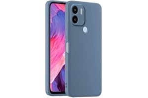 HULLIN Funda de Silicona Colorida para Teléfono, Adecuada para Redmi A1+ / Redmi A2+ / Poco C50 / Poco C51 (6.52") - Lavanda Gris