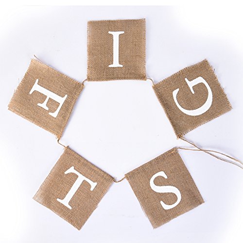 eBoot Gifts Banner Gifts Bunting Sackleinen Geschenke Zeichen für Hochzeit Party Baby Dusche Bridal Dusche Engagement Bachelorette Ruhestand Geburtstag Party Angebot - 2