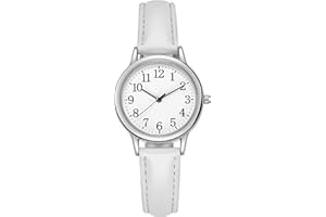 Shengxi Orologio da Polso per Donna Orologi da Donna Classico Business Orologio Al Quarzo Analogico con Cinturino in Pelle Orologio da Polso Casual per Studenti Donne Uomini