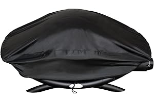 ONLY FIRE Onlyfire Housses pour Barbecue pour Weber Baby Q, Q100 Q120 et Q1000 Grills à Gaz, BBQ Housse Barbecue Exterieur, Noir