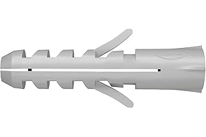 fischer S 16 - kołek rozporowy z 2-krotnym rozstawem do mocowania czujników ruchu, skrzynki pocztowe w betonie, pełnym kamieniu, cegle pełnej, kamieniu naturalnym i wielu innych – 10 sztuk – nr art.