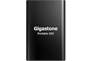 Gigastone 250 Go Portable SSD, Disque SSD Externe avec Interface USB 3.1 Type-C pour PS4 PC Mac Windows Xbox One et Smart TV, 3D NAND, Haute Vitesse de Lecture jusqu'à 550 Mo/s. - Noir