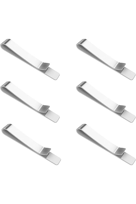 HONEY BEAR Krawattenklammer 5,4cm - Silber Gebürstete Initialnadel Für Herren