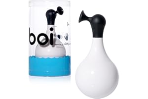 MOLUK 43280 Boi Stehaufmännchen, innovatives Motorikspielzeug, Badewannenspielzeug, Lernspielzeug für Kinder ab 3 Jahren, schwarz, weiß