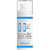 PROCSIN Yoğun Nemlendirici Hyaluronic Krem, Derinlemesine Nemlendirme & Cilt Bariyeri G&uuml;&ccedil;lendirme, Canlandırıcı & Besleyici G