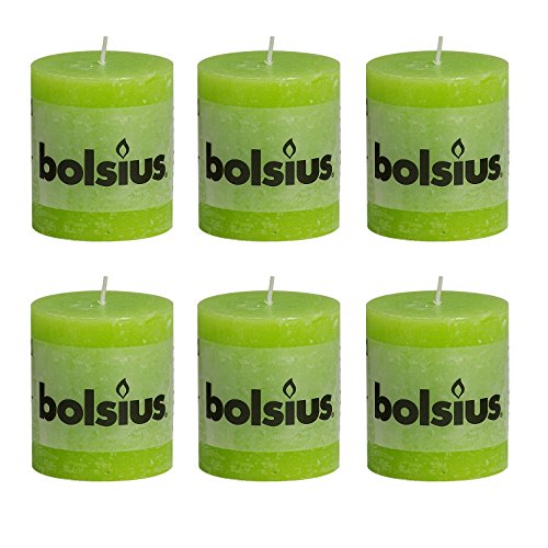 Preisvergleich Produktbild bolsius Stumpenkerze Rustik lemon 80x68 mm