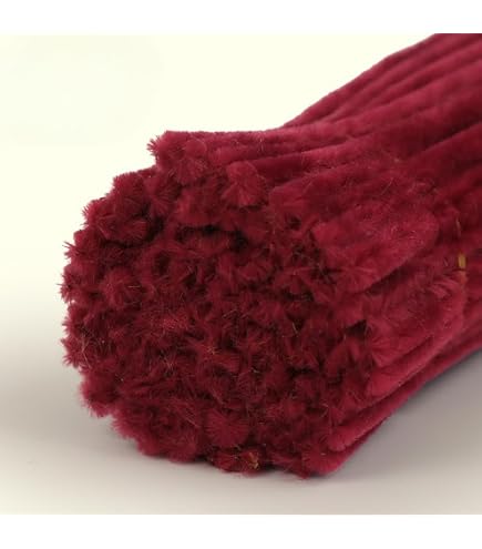 Lot De 100 Cure-pipes Rose Clair – Fil Chenille 30,5 Cm Pour Bricolage, Déco, Projets Créatifs - 4
