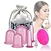 Produktbild Schröpfgläser Silikon - Mifine Schröpfen Silikon, cupping set, massage cups, gesicht schröpfen anti-cellulite massage vakuum gerät, 7 Stück Gesicht & Körper (7pcs Rosa)