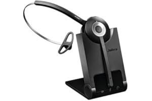 Jabra Pro 920 DECT Wireless On-Ear Mono Headset - HD Voice and Noise-Cancellation with All-day Battery - Optimised for use with Desk Phones in UK/HK/SG Regions