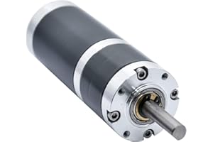 AZSSMUK DC Planetengetriebe Getriebe Reduktion Motor 12V 24V 4/10/15/30/200/300/500 U/min Gleichstrommotor mit Durchmesser 38mm und Hohem Drehmoment für DIY-Generator (30 rpm, 24 V)