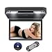 Produktbild DDAUTO DD1336B 13,3 Zoll Overhead DVD Player IPS Bildschirm Deckenmonitor 1080p HD Flip Down Monitor mit Wireless Fernbedienung, Gamepad, Douple- Dachinnenbeleuchtung, unterstützt USB, SD, HDMI, Spiele