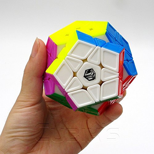 *X-MAN GALAXY Megaminx* STICKERLESS SCULPTED - QiYi 3x12 Professional & Competition Speed Cube Rubik's cube Brain Game 3D Puzzle