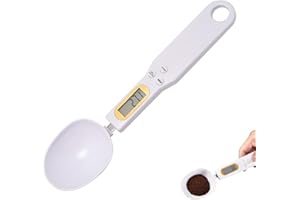 EIAIGKY Cuchara Báscula Digital de Precisión, Cuchara medidora digital para Medir Alimentos en la Cocina, Capacidad de 0.1 g a 500 g, Pantalla LCD, Medición Exacta, Ideal para Ingredientes Sólidos y Líquidos