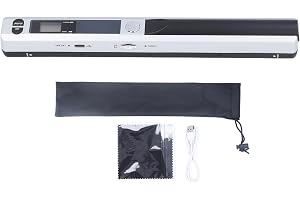 Cryfokt Portable Document Scanner A4 900 DPI High Definition Rechargeable Handheld Scanner for Home Office Travel