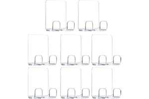 VALINK 8 Stück Rasiererhalter, Dusch-Rasierer-Halter, Haken, Mehrzweck, wasserdicht, selbstklebend, Edelstahl, Rasierer-Halter, Haken, einfache Installation