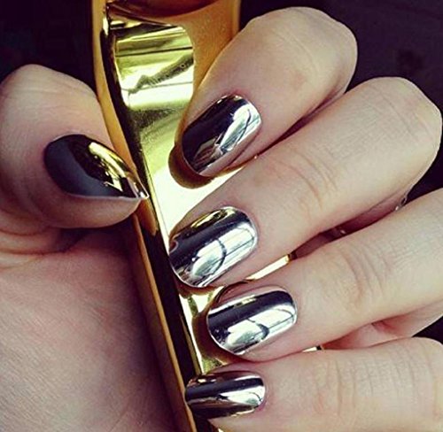 Covermason 12 Farben Nagel Glitzerpuder Glitzer Pulver Leuchtenden Nagel Spiegel Pulver Make up Kunst-DIY Chrome - 6