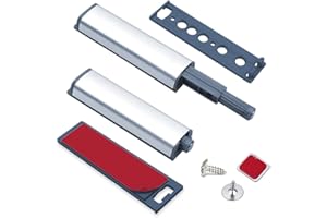 Push Pull per Ante Robusto Jiayi 2 Pezzi Apertura a Pressione Ante Chiusura Magnetico Pressione Home Push to Open Custodia in Alluminio Chiusura Push Pull Ante per Mobile Apertura Pressione Sistema