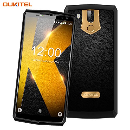 OUKITEL K10 4G Smartphone Libera 6 Pollici (Rapporto 18: 9 Visione Completa) 11000mAh Batteria Octa Core Android 7.0 6GB RAM 64GB ROM 21MP + 13MP Fotocamera Face ID Impronta Digitale 5V/5A Quick Charge NFC GPS Dual SIM