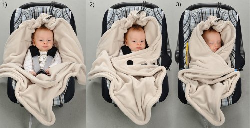 HOPPEDIZ® Einschlagdecke aus Fleece für 3 & 5 Punkt Gurtsysteme - 2