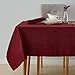 Produktbild Deconovo Tischdecke Wasserabweisend Tischwäsche Tischtücher Tischdecke Jacquard 137x200 cm Wellen Bordeaux