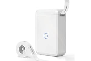 JADENS D110 Label Maker Machine with Tape, Portable Bluetooth Thermal Label Printer for Storage, Office, Home, Organizing, Mini Label Sticker Maker with Multiple Templates