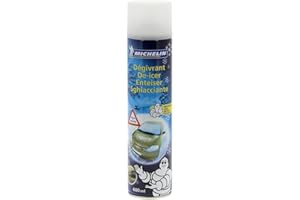 MICHELIN Dégivrant Pare-Brise et Vitres Hiver 600ml – Spray dégivrage Rapide, Action instantanée Anti-Regel, Protection balais d’essuie-Glace et Joints, Format XL idéal Conditions Hivernales extrêmes