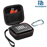 Pushingbest EVA Coque de protection boîte de protection pour JBL Go 2, JBL GO 2 Haut-parleur Bluetooth, Mesh Pocket pour Chargeur et câbles