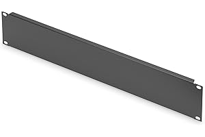 DIGITUS 19" osłona zaślepiająca - 2U - maskownica do szaf sieciowych i serwerowych - osłona rack - z materiałem montażowym - blacha stalowa - malowana proszkowo - czarna