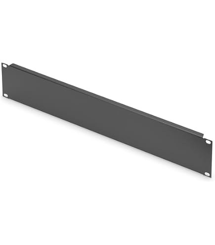 Pannello Rack 2U Con Spazzola Adam Hall - Per Passaggio Cavi, Acciaio Nero