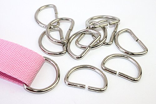D-Ringe 10 Stück 30x17x3,2mm Halbrundringe Stahl