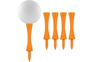 LWMLWM 100 Piezas Golf Tees Naranja, 70 mm tee de Golf Plástico (2-3/4")