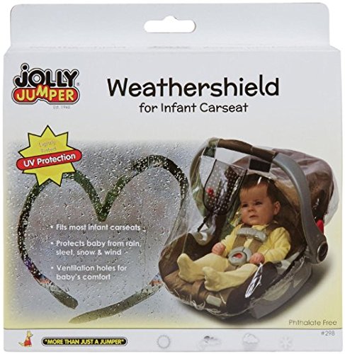 Jolly Jumper Weathershield for Infant Car Seat - Protects Baby From Rain, Sleet, Snow & Wind - Phthalate Free